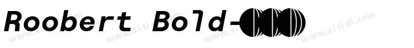 Roobert Bold字体转换